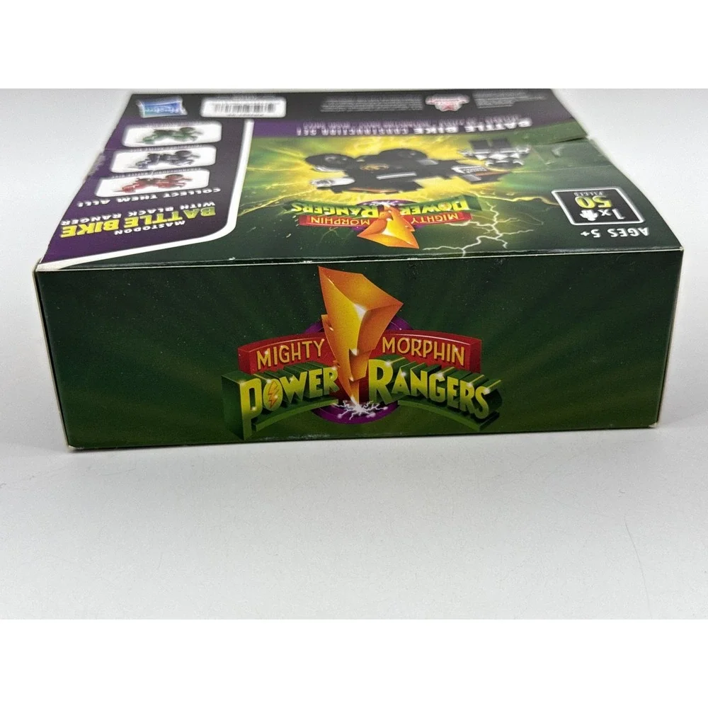 Mighty Morphin Power Rangers Black Ranger Black Battle Bike Construction Set